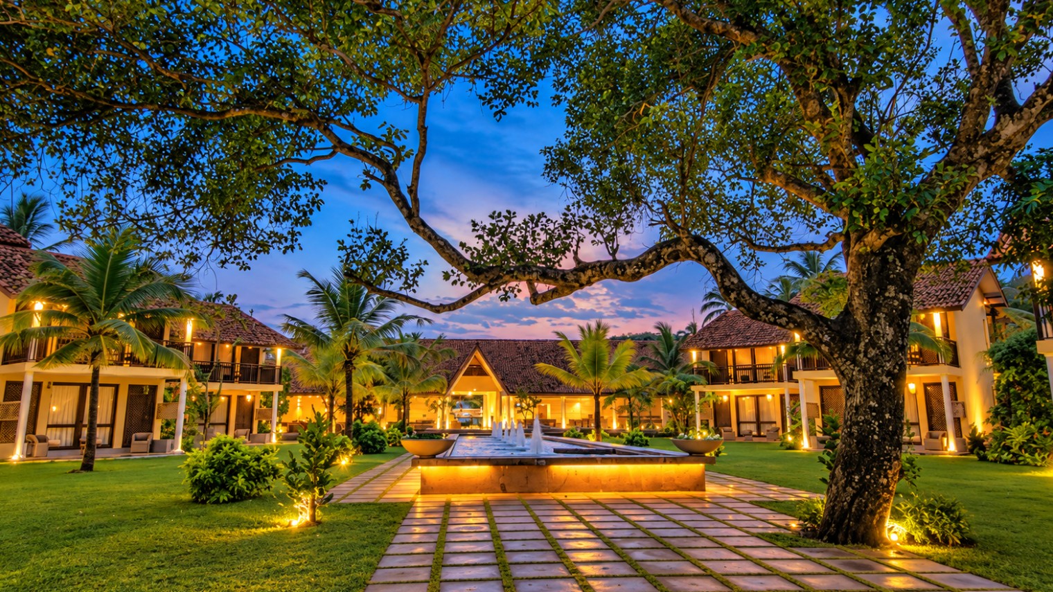 Luxury tropical coastline